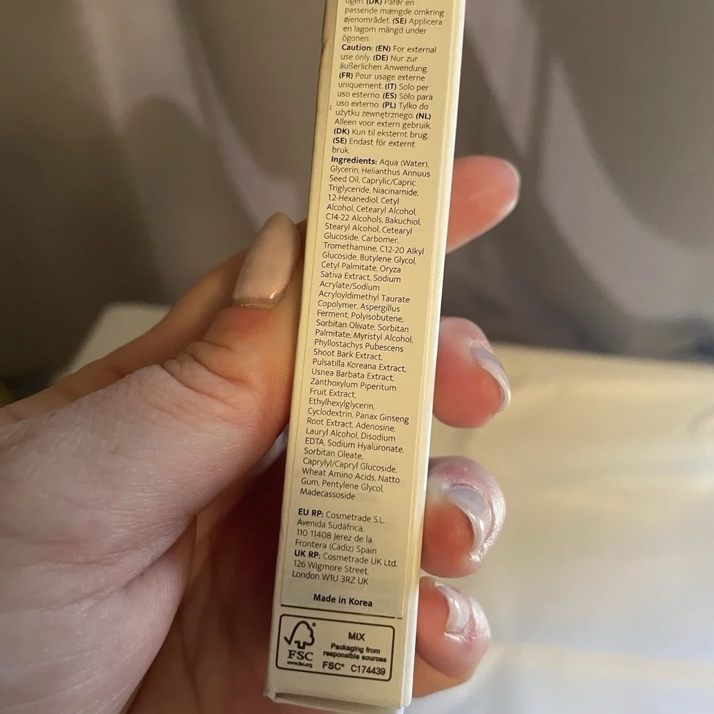 HARUHARU wonder Black Rice Bakuchiol Eye Cream Retinol Alternative New 20ml